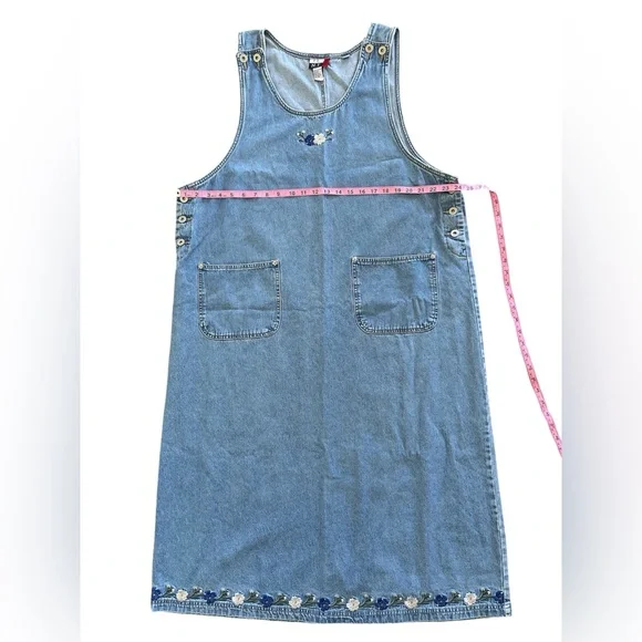 Vintage Denim Jumper Dress 2XL - Picture 4 of 5